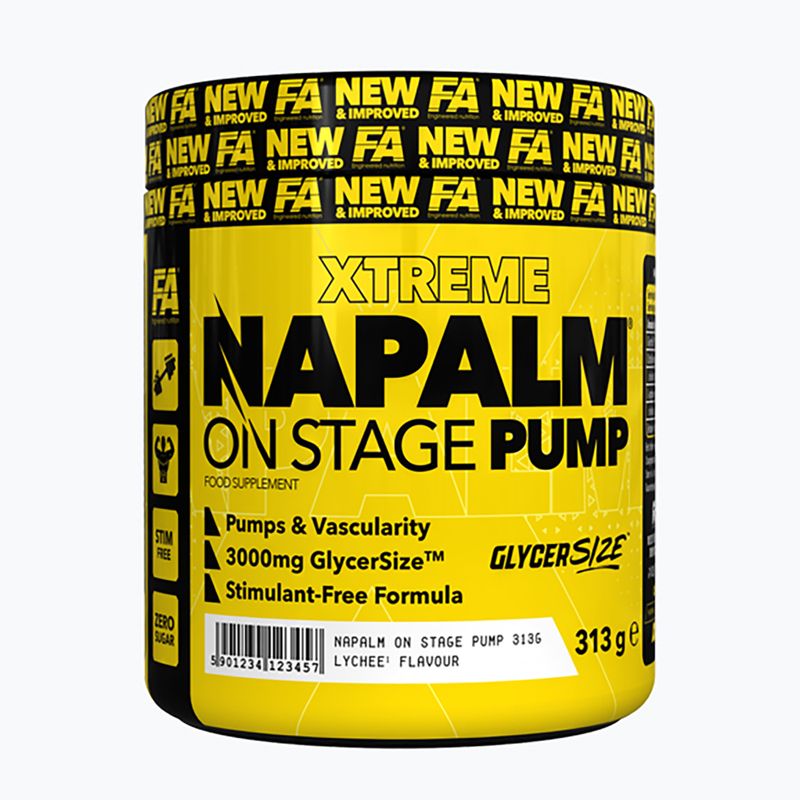 Pre-workout supplement Fitness Authority Napalm On Stage Pump 313 g mango/lemon