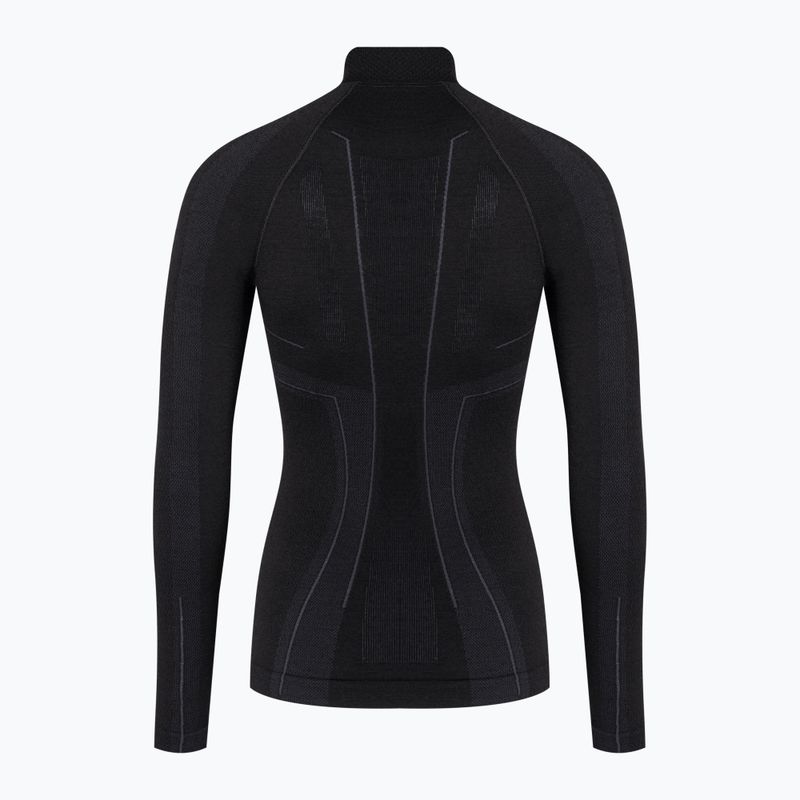 Brubeck Extreme Wool 9982 women's thermal T-shirt black LS11930 3