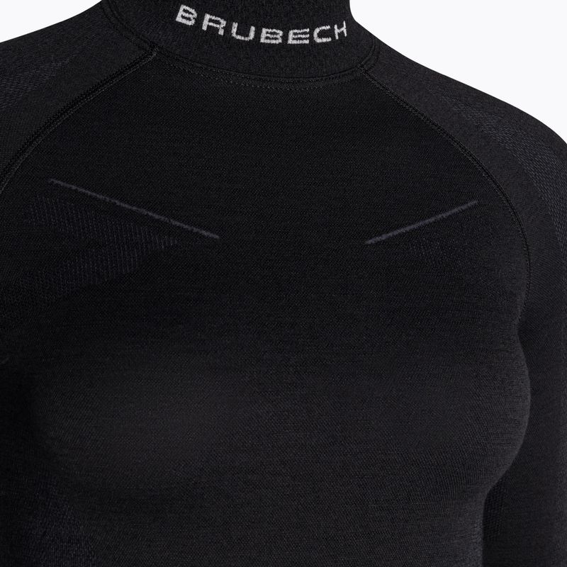 Brubeck Extreme Wool 9982 women's thermal T-shirt black LS11930 5