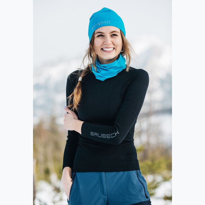 Brubeck Extreme Wool 9982 women's thermal T-shirt black LS11930 9