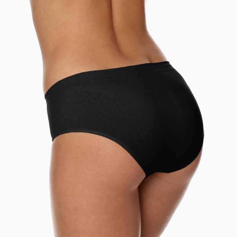 Women's thermoactive briefs Brubeck HI00090A Classic Comfort Cotton black 4