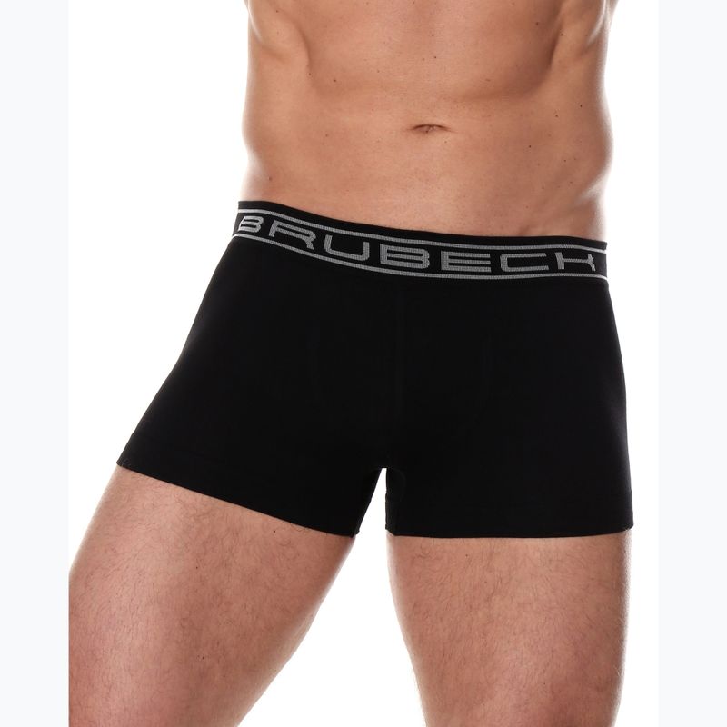 Men's thermal boxer briefs Brubeck Comfort Cotton black 2