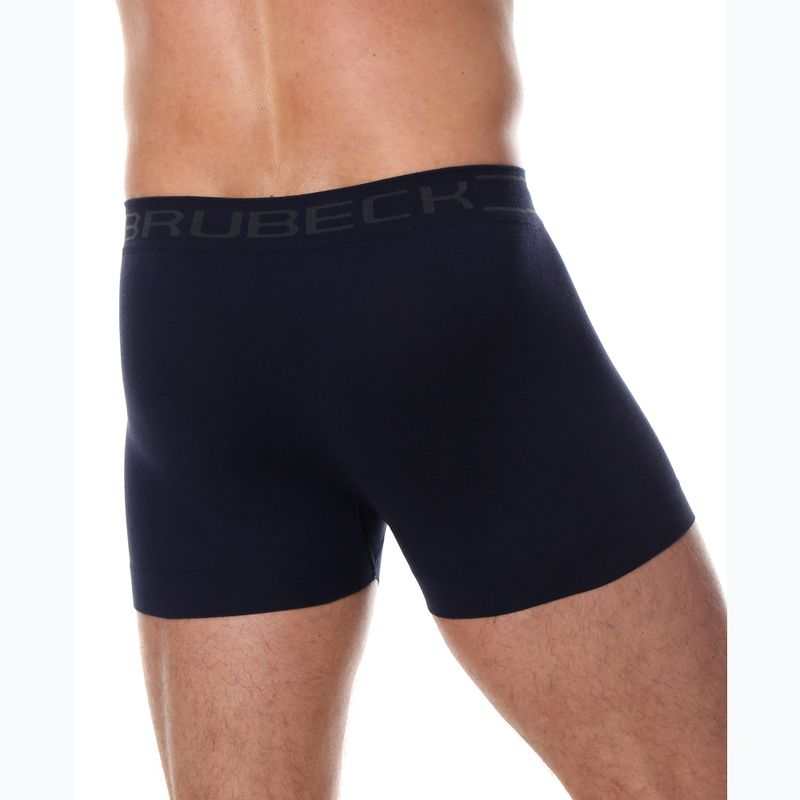 Men's thermal boxer briefs Brubeck Classic Comfort Cotton navy 3