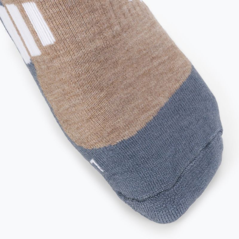 Women's hiking socks Brubeck Trekking Light brown-grey BTR002 3