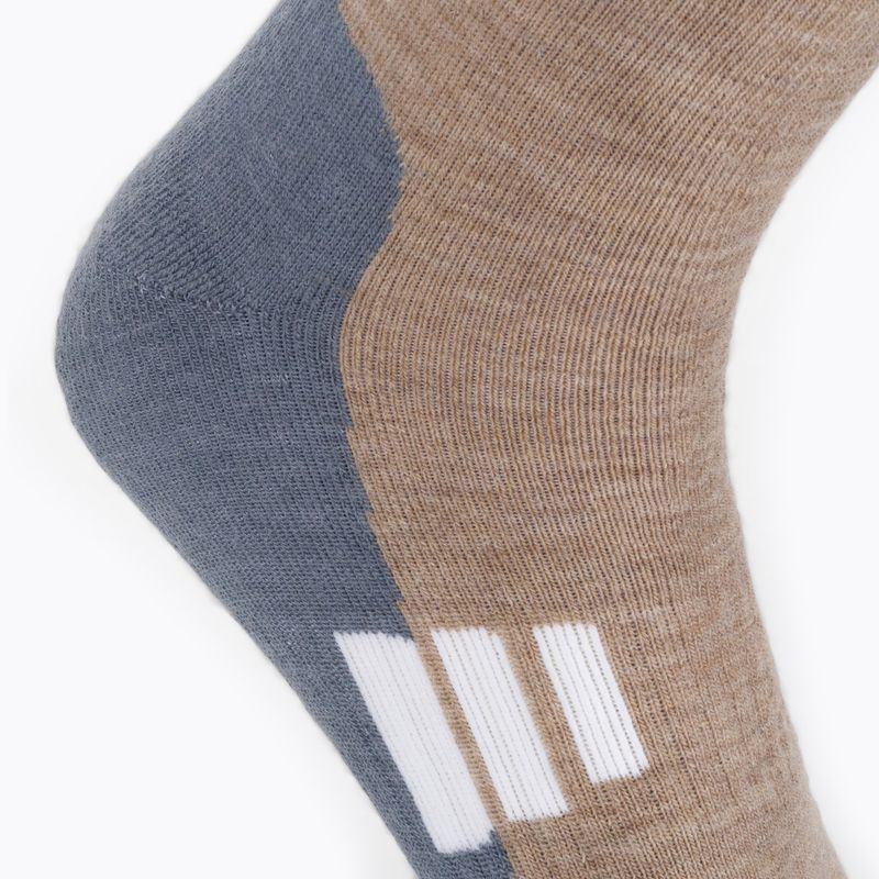 Women's hiking socks Brubeck Trekking Light brown-grey BTR002 4