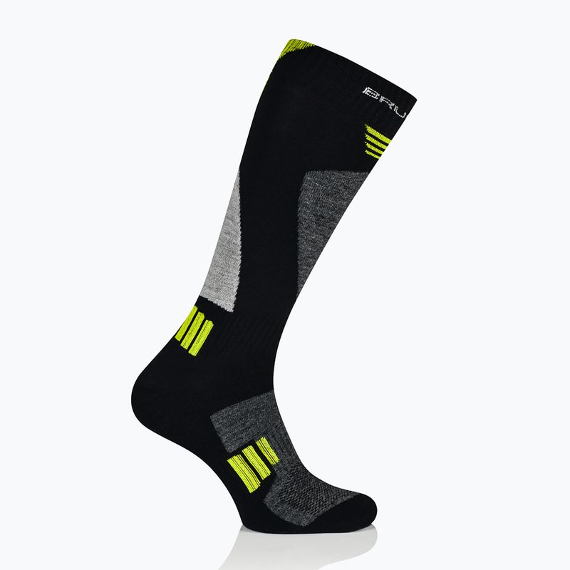 Men's ski socks Brubeck Ski Force black / green 2