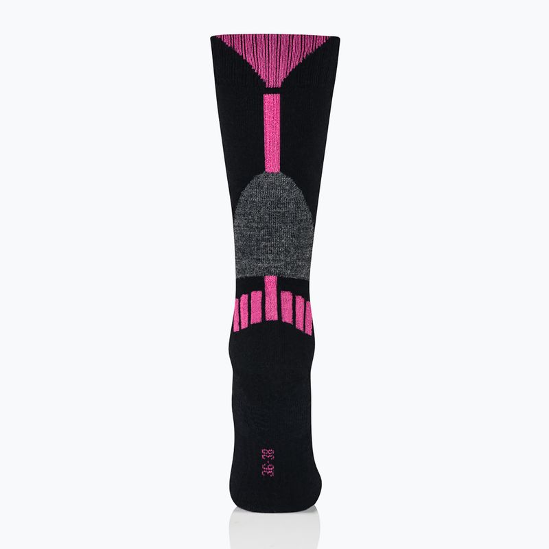 Women's ski socks Brubeck Ski Force black / pink 3