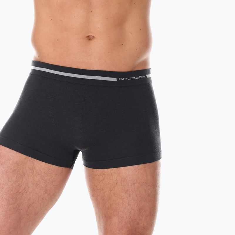 Men's thermal boxer briefs Brubeck Comfort Wool graphite 2