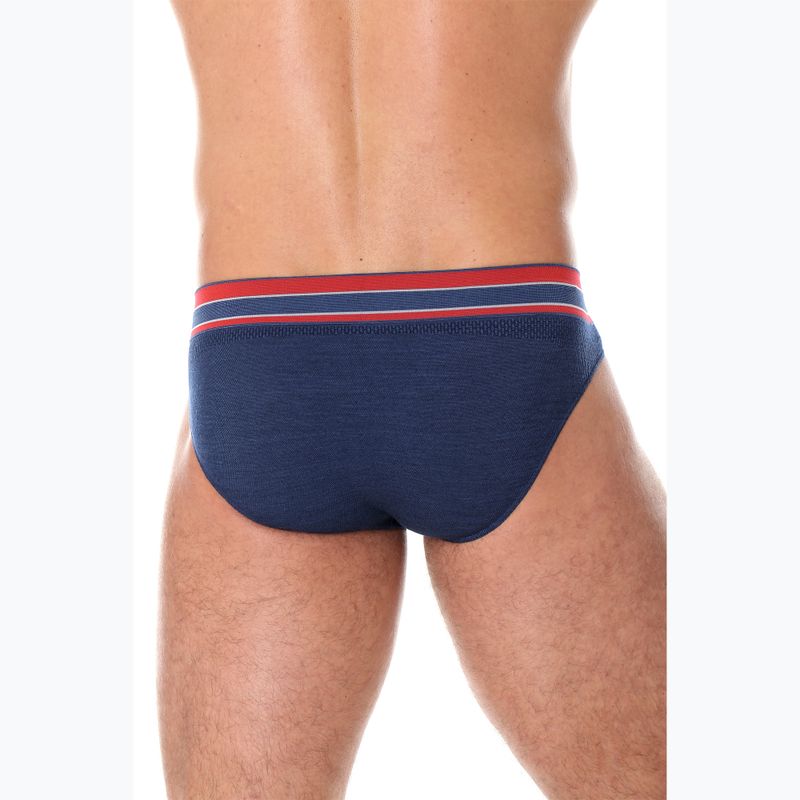 Men's thermoactive briefs Brubeck Active Wool navy blue 3