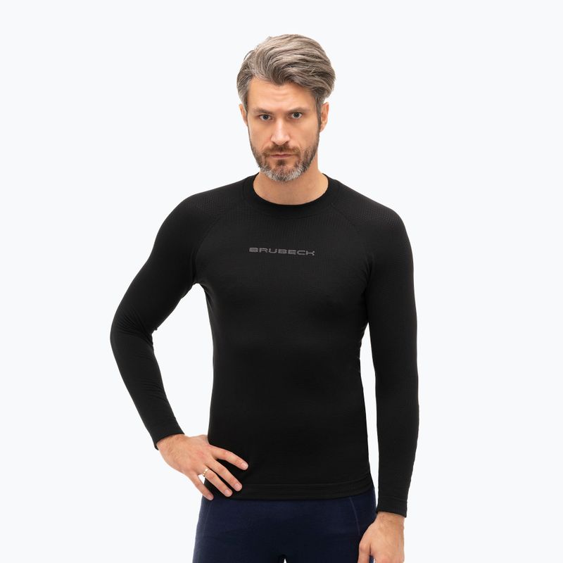 Men's running t-shirt Brubeck 3D Run Pro 9999 black LS15950