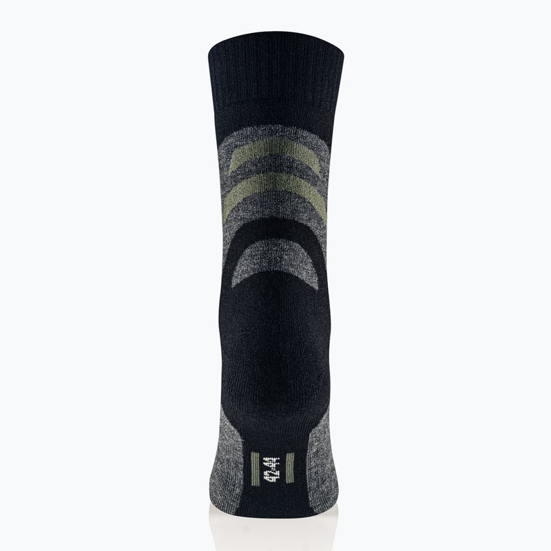 Men's socks Brubeck Trekking Merino graphite/khaki 3
