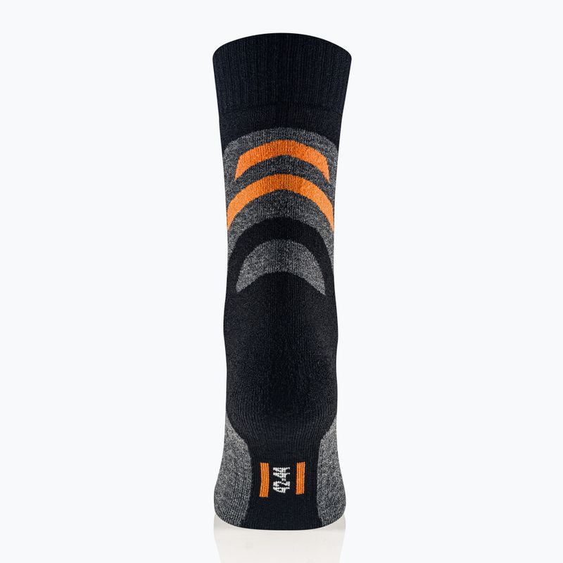 Men's socks Brubeck Trekking Merino graphite/orange 3