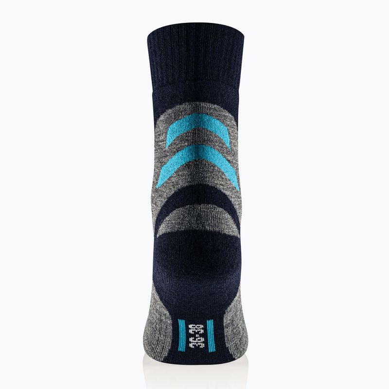 Women's socks Brubeck Trekking Merino grey turquoise 3