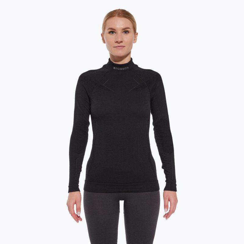 Women's thermal active sweatshirt Brubeck Extreme Merino black