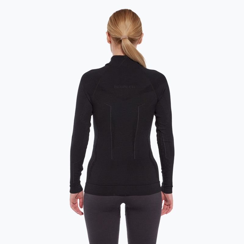 Women's thermal active sweatshirt Brubeck Extreme Merino black 2