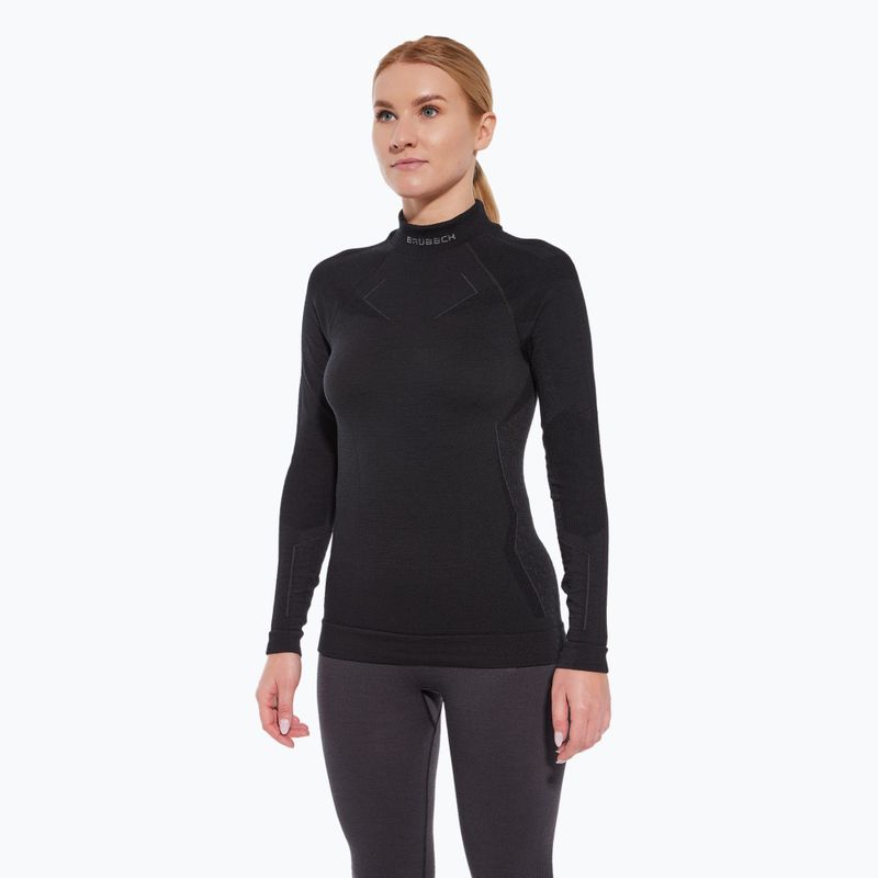 Women's thermal active sweatshirt Brubeck Extreme Merino black 3