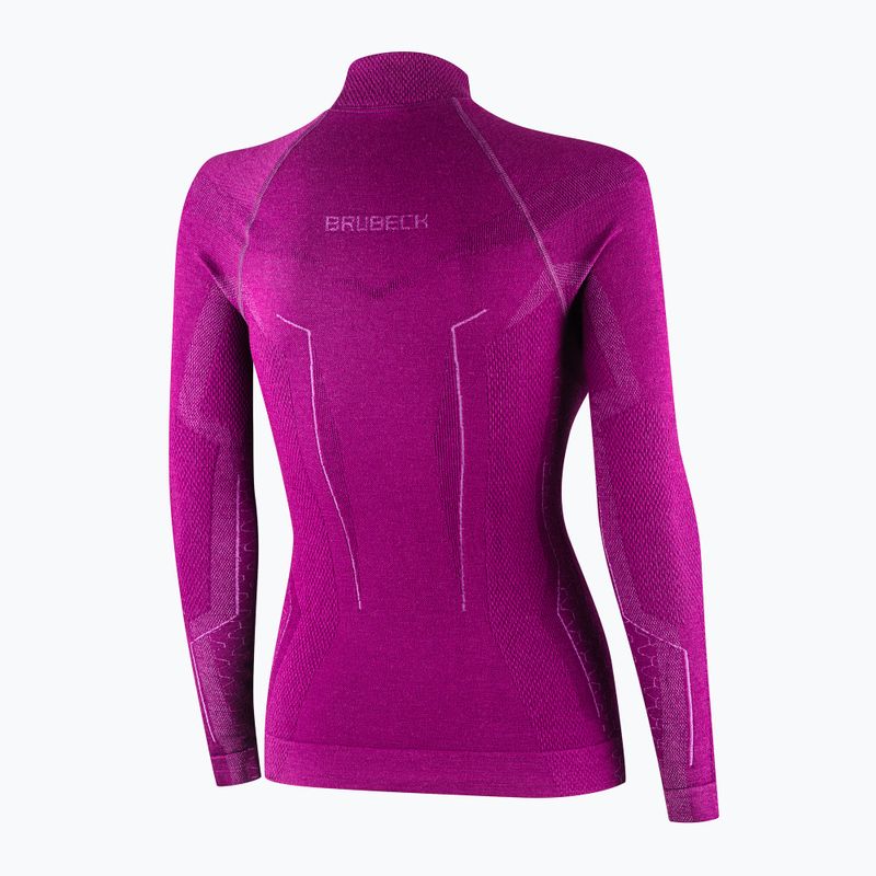 Women's thermal active sweatshirt Brubeck Extreme Merino fuchsia 6