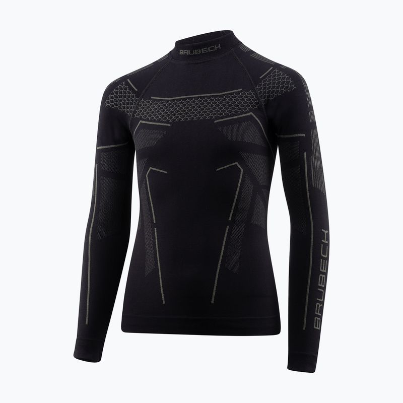 Kids' thermal long-sleeve Brubeck Thermo Junior black/graphite