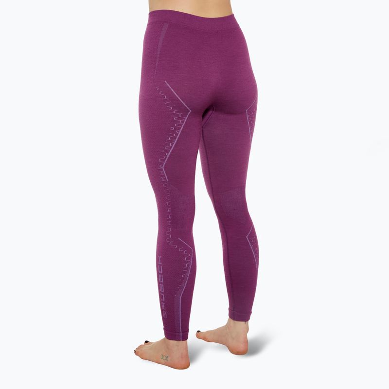 Women's thermal trousers Brubeck LE1351 Extreme Merino fuchsia 2