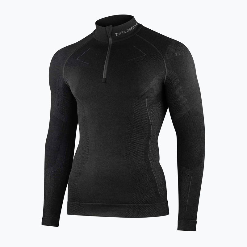 Men's Brubeck LS1610 Extreme Merino thermal sweatshirt black 3