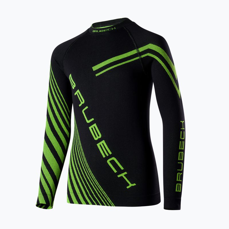 Children's thermal underwear set Brubeck Dry Junior black/neonowy 2