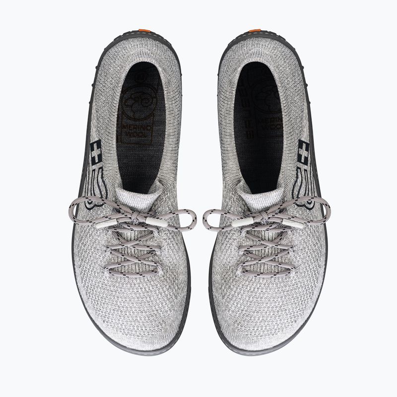 Men's barefoot shoes Brubeck SH5009M Barefoot Merino light gray/graphite 5