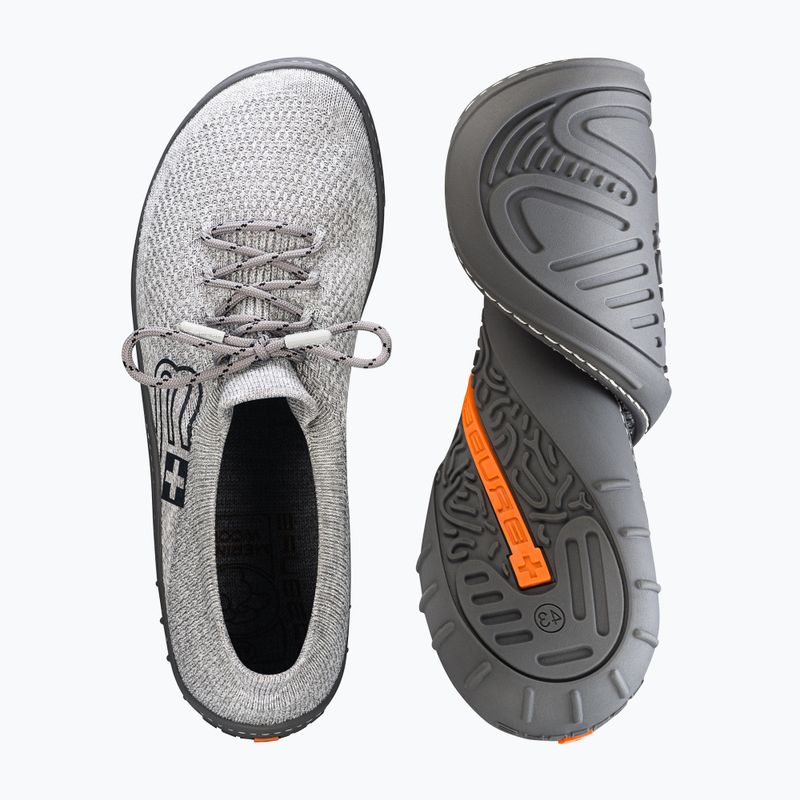 Men's barefoot shoes Brubeck SH5009M Barefoot Merino light gray/graphite 6