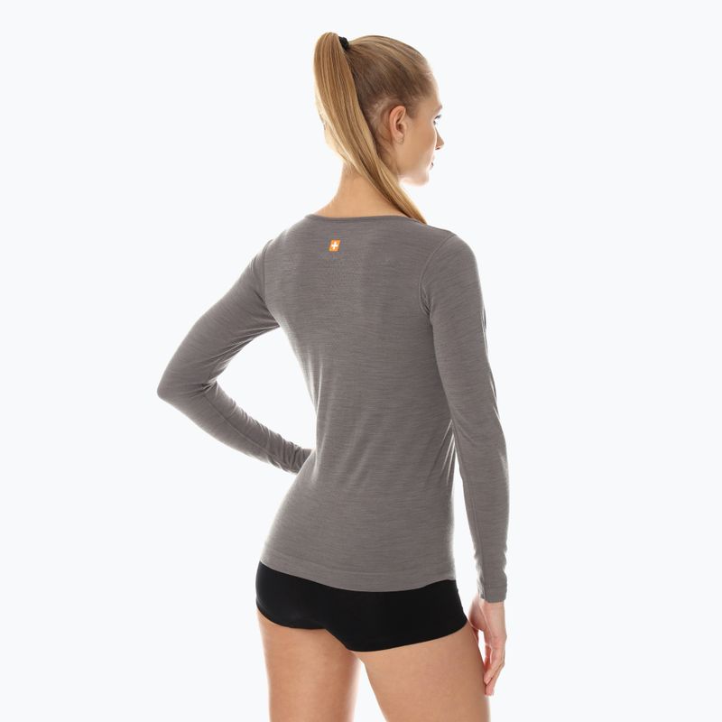 Women's thermal active sweatshirt Brubeck Outdoor Merino Wool Pro green/mountains 13 2