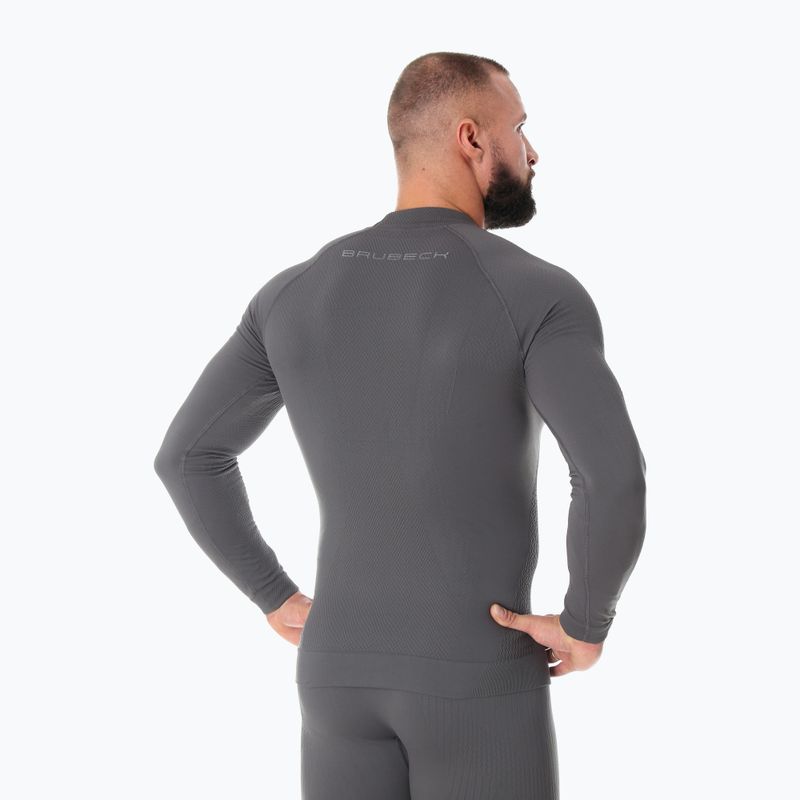 Men's thermal sweatshirt Brubeck Extreme Thermo dark grey 2