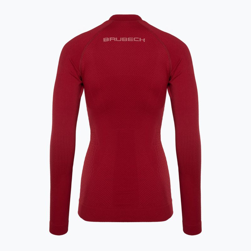 Women's thermal top Brubeck Extreme Thermo burgundy 4