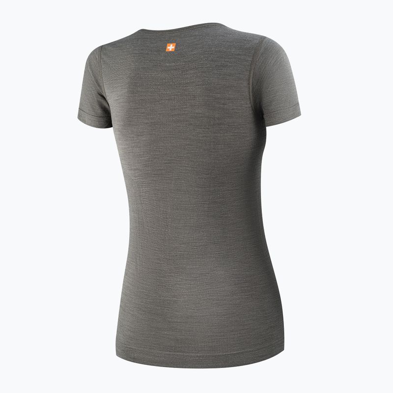 Women's thermal shirt Brubeck Outdoor Merino Wool Pro SS grey/deer 4