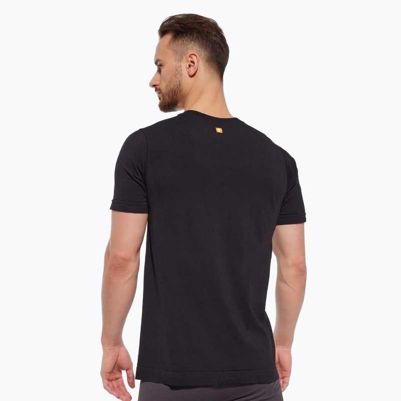 Men's thermal shirt Brubeck Outdoor Merino Wool Pro SS black/bear 2 2