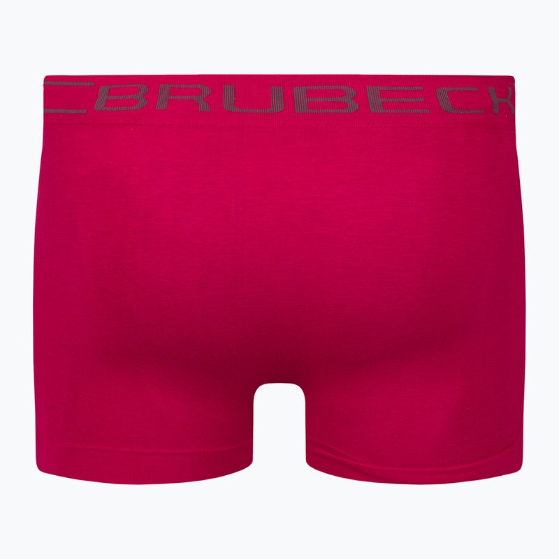 Men's thermal boxer shorts Brubeck BX00501A Comfort Cotton dark red 2