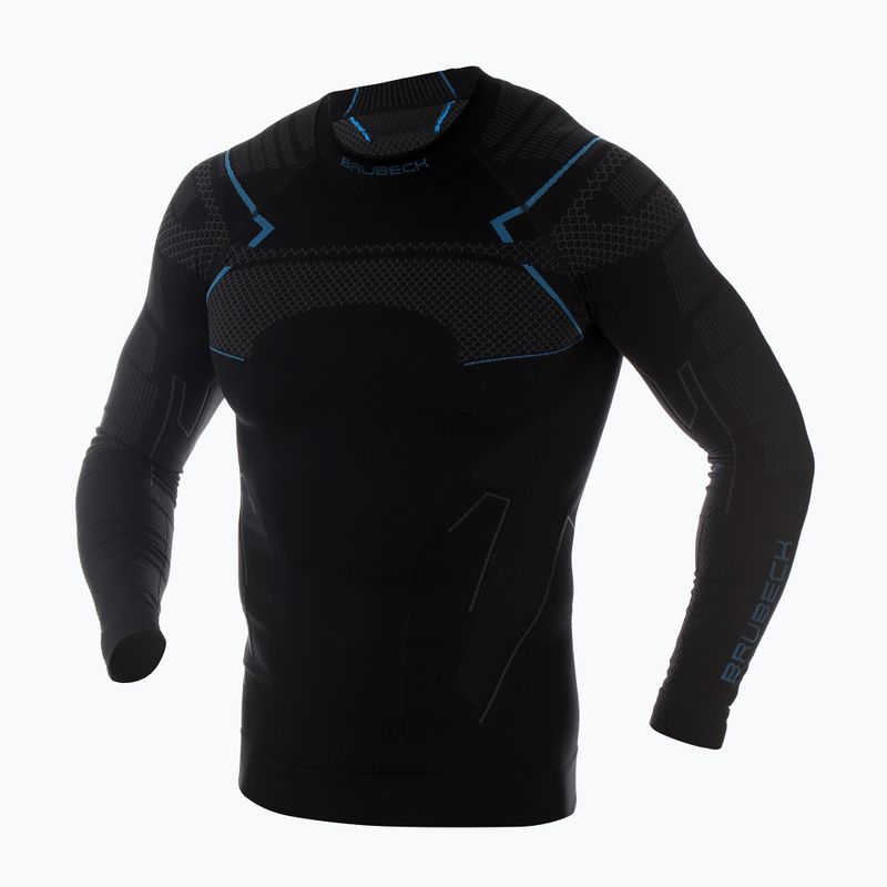 Men's thermal active sweatshirt Brubeck Thermo black/blue 3