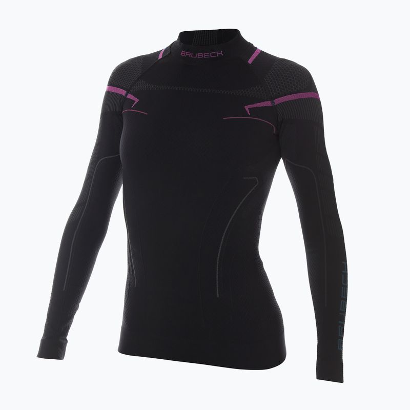 Women's thermal active sweatshirt Brubeck Thermo black/pink 3