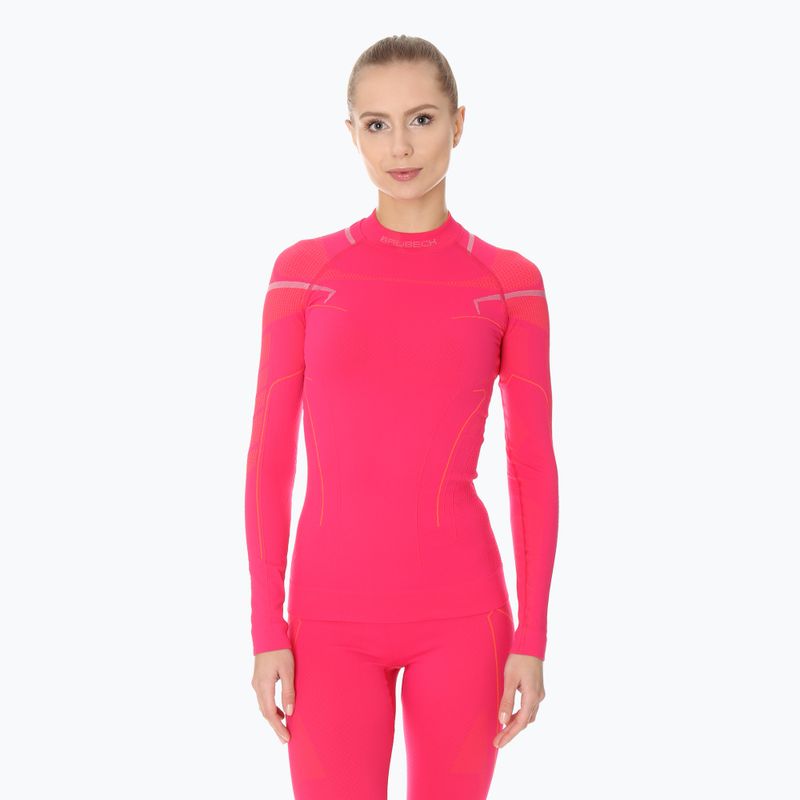 Women's thermal longsleeve Brubeck LS1310 Thermo fuchsia