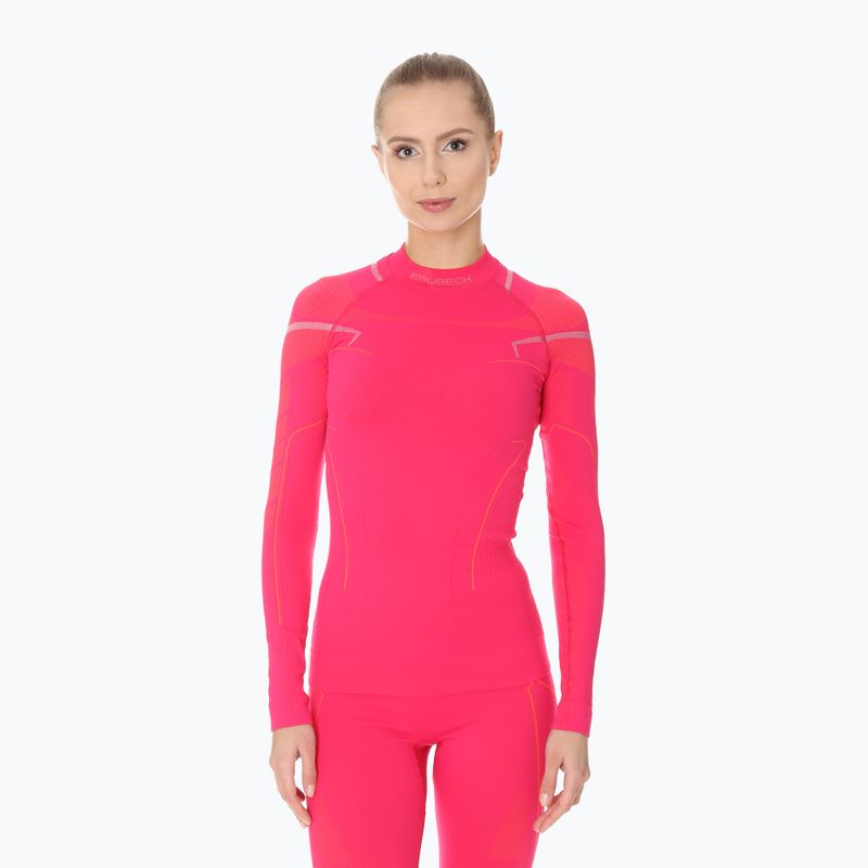 Women's thermal active sweatshirt Brubeck Thermo fuchsia