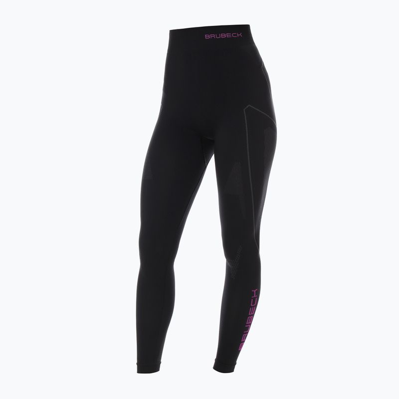 Women's thermal leggings Brubeck Thermo black/pink 3