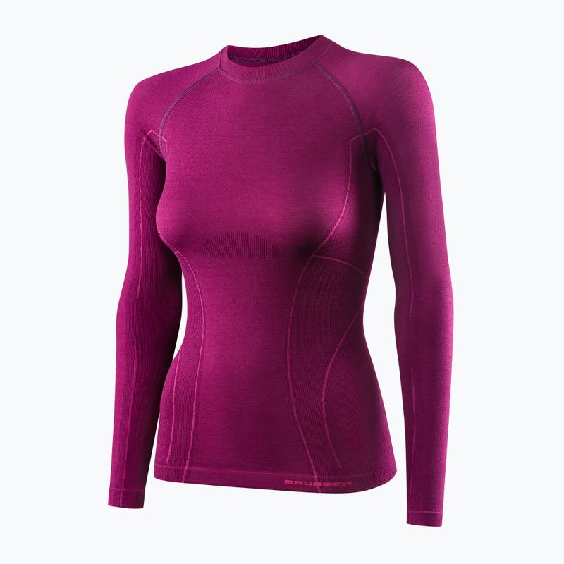 Women's thermal top Brubeck Active Wool plum 3