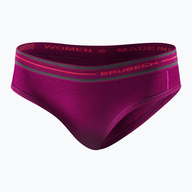 Women's thermoactive briefs Brubeck Hipster Active Wool plum