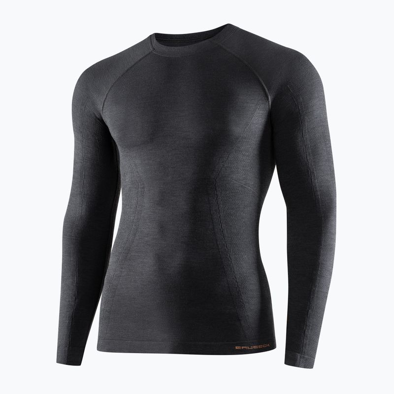 Men's Brubeck Active Wool thermal longsleeve graphite 3