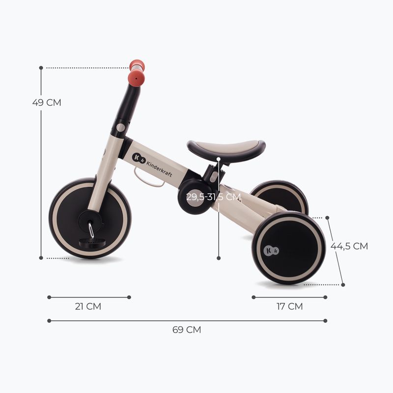 Kinderkraft cross-country tricycle 4TRIKE grey 13