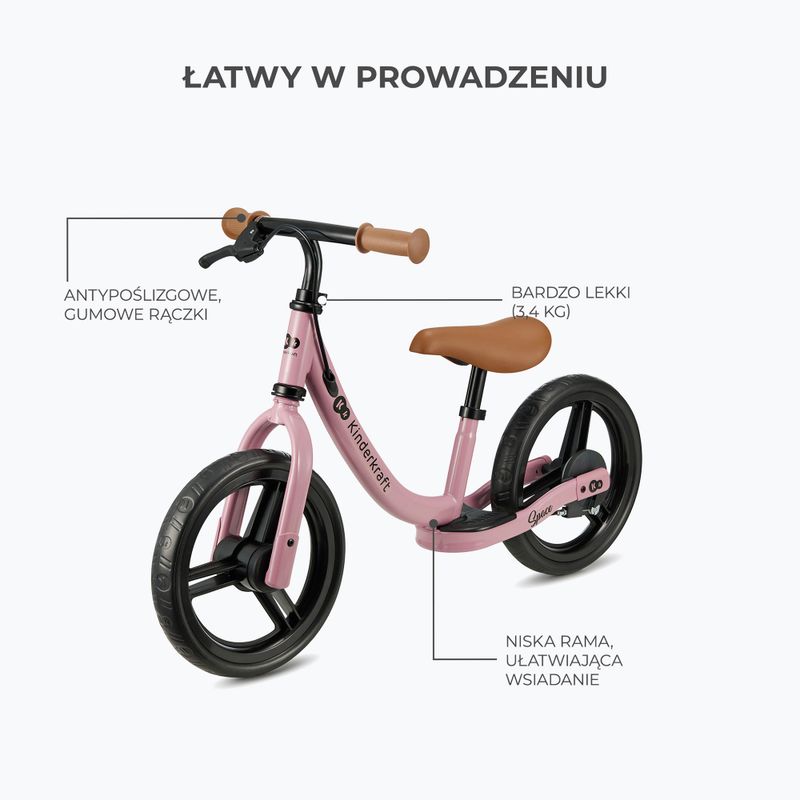 Kinderkraft cross-country bicycle Space deep pink 3