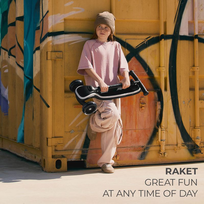 Children's three-wheeled scooter Kinderkraft Raket black 10