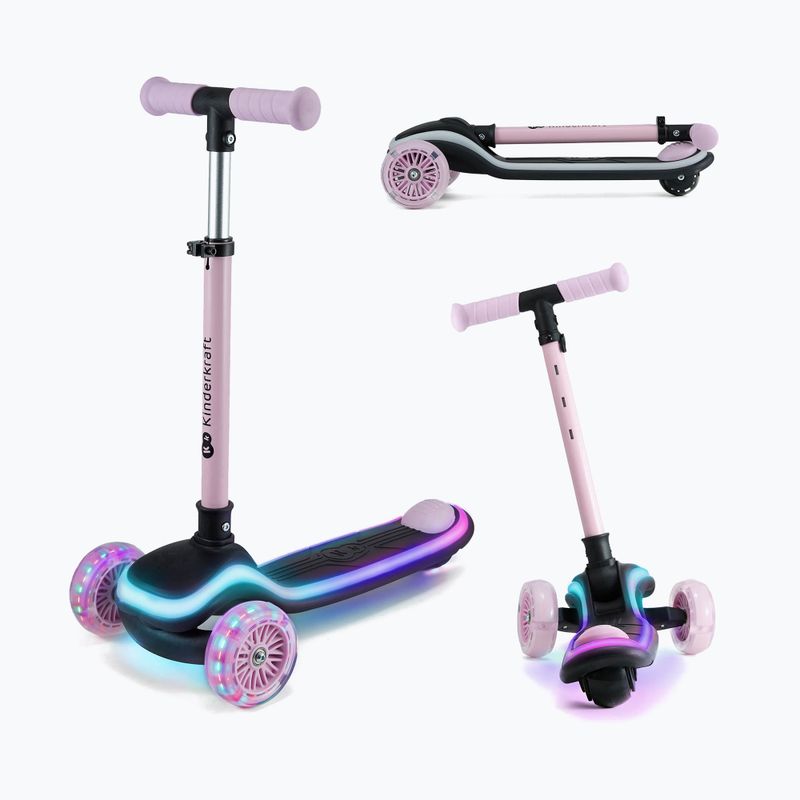 Children's three-wheeled scooter Kinderkraft Raket pink 4