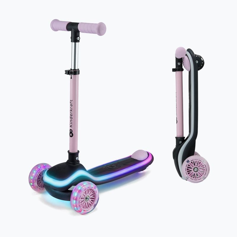 Children's three-wheeled scooter Kinderkraft Raket pink 5