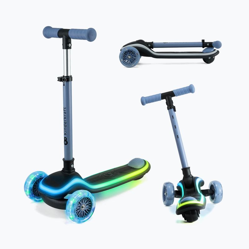 Children's three-wheeled scooter Kinderkraft Raket blue 4