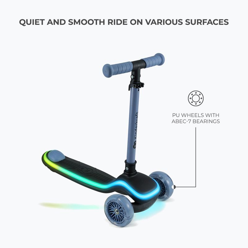 Children's three-wheeled scooter Kinderkraft Raket blue 6