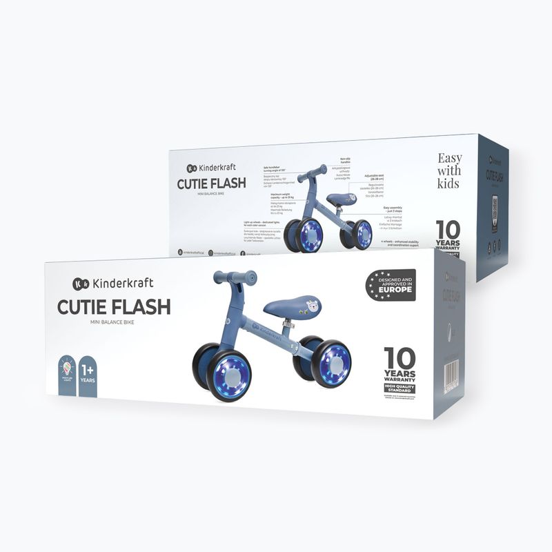 Balance bike Kinderkraft Cutie Flash blue 6