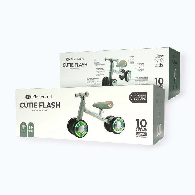 Balance bike Kinderkraft Cutie Flash green 6